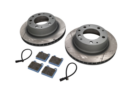 Pastiglie freno sportive POSTERIORI e pacchetto disco freno scanalato. Porsche 911 3.2L 1984-89 - 91135295006, 91135295007