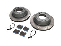 Pastiglie freno sportive POSTERIORI e pacchetto disco freno scanalato. Porsche 911 3.2L 1984-89 - 91135295006, 91135295007