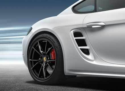 Side air vent trim set primed. Porsche 718 Boxster / 718 Cayman - 98204480030, 982853189OK1, 982853190OK1