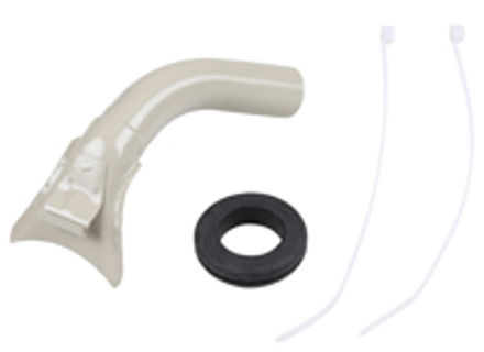 Defrosting nozzle with rubber ring and clamp, REAR. Porsche 911/912 (1965-68) - 90157204122, 90157204222, 99970204050, 99951300340, 99951300240 - 1628000550, 1628000560