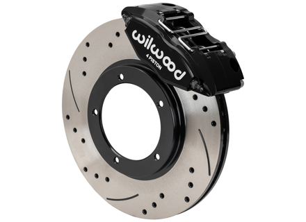 Kit pinza e rotore freno anteriore Powerlite con dischi ventilati, forati e scanalati. Porsche 911 1969-73 Wilwood - 477405083D, 477405083A, 91135104120, 90135104116, 91135190700, 91135190800, 90135197510, 90135197610, 91135193500, 91135193600 - 140-16946-D, 140-16946-DR, 140-16946-DY
