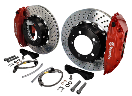 Brembo GT Big-remkit (voor). Porsche - Maat remschijf: 332x32 - 1H17004A, 1H17004A1, 1H17004A2, 1H17004A3, 1H1.7004A