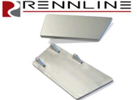 Rennline Aluminium Interior Door Handle Set. PLAIN. Porsche 911/912/930 / 964 - DH02
