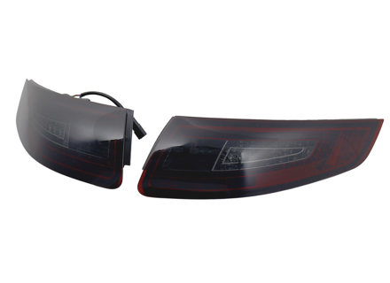 Intermitente trasero, Ahumado / Rojo con bombillas LED para Porsche 997