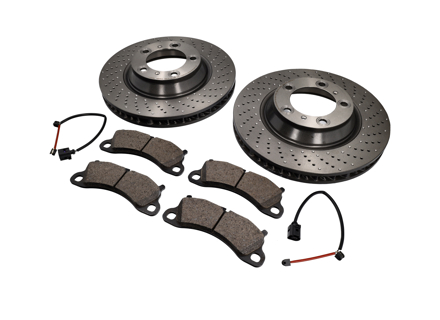 FRONT Brake Pads and Brake Disc Package Porsche 991 S 3.8L - 99135240301, 99135240401, 99135140302, 99735140402