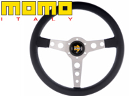 Steering wheel prototipo - silver / black leather- Momo - M11111525111R Steering wheel prototipo - silver / black leather- Momo - M11111525111R
