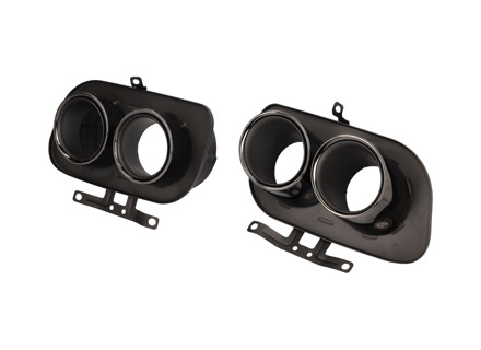 DesignTek Terminali di scarico doppio design tondo, cromati per Porsche 997.2 - 992251187Q, 992251187AJ, 992251187AA, 992251188Q, 992251188AJ, 992251188AA, 992251187M, 992251187BA, 992251188M, 992251188BA, 992251188R, 992251187C, 992251187AS, 992251187AE, 992251188C, 992251188AS, 992251188AE, 992251187J, 992251187AT, 992251187AF, 992251188J, 992251188AT, 992251188AF