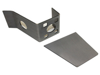 Supporto per cerniera della porta, superiore con piastra di rinforzo. Porsche 356 PRE-A - 35649712, 35649711