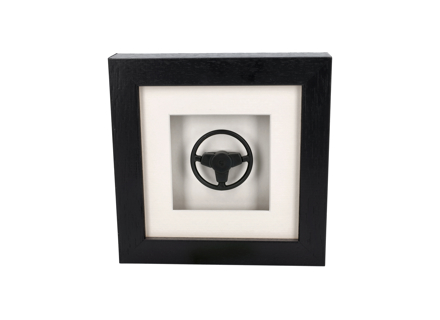Steering wheel 911 '78-83 Porsche Art - Box framed 1:8 scale - 911347084021AJ, 911347084071AJ, 9113478590070B, 91134708400, 91134708401, 477419091E, 477419091M, 944347084011DB, 944347859041DB