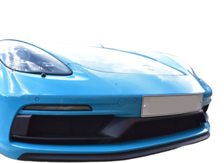 Front Bumper and rear 1/4 Stainless Steel Full Grille Set ZunSport. Porsche 718 Boxster / Cayman GTS 4.0L - ZPR101820, ZPR101820B