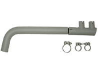 Kit terminali di scarico con fascette in acciaio verniciato. Porsche 912 1965-02/1970 - 61611129800, 61611124501, 61611102800 - 1620701310, 92.312, 92312