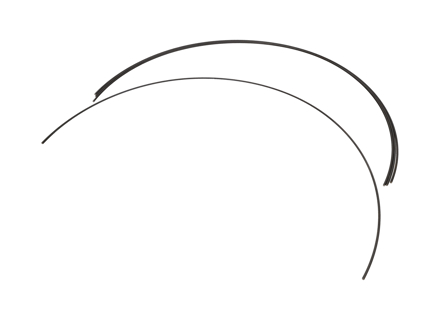 车顶顶篷弓 4 件套。保时捷 356A T2 / 356B / 356C - 64455551100, 64455551300 - PRS153