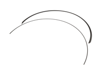 Dakhemelboogset van 4. Porsche 356A T2 / 356B / 356C - 64455551100, 64455551300 - PRS153