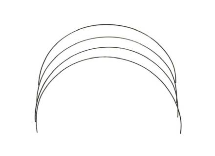 Roof headliner bow set of 4. Porsche 356A T2 / 356B / 356C - 64455551100, 64455551300 - PRS153