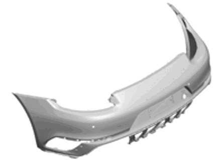 Autoscooter hinten mit Parkassistent Porsche 991.2 Turbo - 99150592301