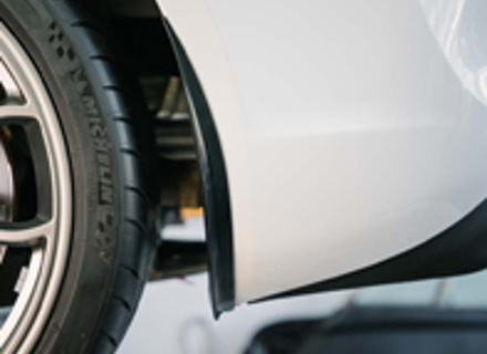 Rennline universal silicone rear stone chip guards - E300