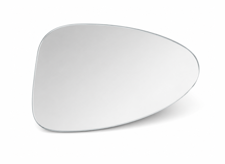 Door mirror glass (Flat), Dimmable, Left for LHD. Porsche 982 Boxster / 982 Cayman - 982857521C - ZJ-7133-L