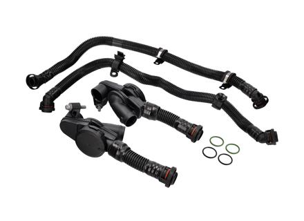 Kit de reniflard de carter moteur. Porsche 970.2 Panamera S 3.0L 2014-16 - 94610723077, 94610722977, 94610724075, 94610723975