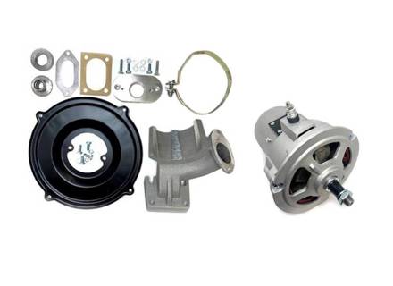 Umrüstsatz 6-V-Dynamo auf 12 V mit Hochleistungslichtmaschine mit 100 Ampere. Porsche 356A / 356C T5 - 61660310201 - PRS152