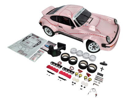 1/6th Scale Radio Controlled Porsche 934 Electric RTR Rally Car - Pink - RC911R
