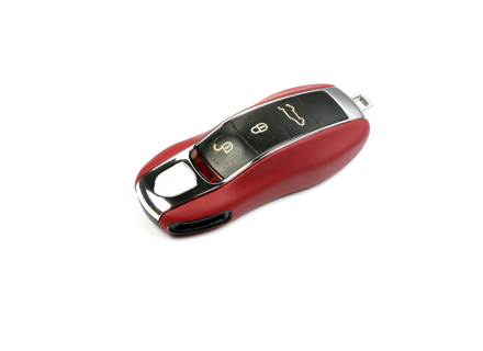 Astuccio copri chiave in pelle. Porsche 991 / 958 Cayenne / 970 Panamera / 981 Boxster/Cayman / Macan / 718 Boxster/Cayman - 88044960