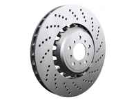 Brake disc rotor, Front Drilled. FORMULA Z. Porsche 970 Panamera Turbo - 298615301C, 298615302C, 97035140500, 97035140600, 460.1584.70, 460.1585.70 - 460.1584.70, 460.1585.70