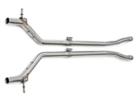 Exhaust Resonator bypass x-pipe. Porsche 970 Panamera V6 - 97011191321, 97011191322, 97011191323, 97011191324, 97011191325, 97011191328, 97011191326, 97011191327