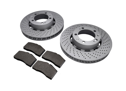 REAR Brake Pads and Brake Disc Package Porsche 993 Turbo Brembo - 99335204500, 99335204600, 99335193905, 99335204500BRE, 99335204600BRE, 99335193905BRE, 99635208602, 99361236502, 90026904701
