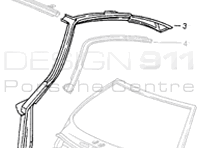 Roof and a Post Surround. Porsche 993 1994-98 - 99350202900GRV, 99350203000GRV Roof and a Post Surround. Porsche 993 1994-98 - 99350202900GRV, 99350203000GRV