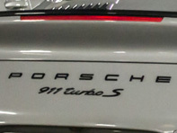 'PORSCHE 911 TURBO S' Black Rear Badge for Porsche 991.2 - 99104480385041 'PORSCHE 911 TURBO S' Black Rear Badge for Porsche 991.2 - 99104480385041