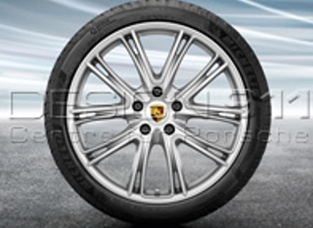 21' Panamera (971) Exclusive Design PLATINUM SILVER  Alloy Wheels & Summer Tyres Original Porsche - 971044660J