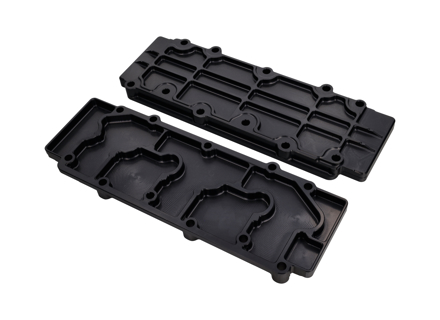 Camshaft Engine Cover - Lower Alloy in Black  Porsche 911 1968-89 - 93010511600, 93010511605, 93010511601, 93010511602, 93010511603, 93010511604