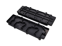 Cache moteur d'arbre à cames - inférieur en alliage noir Porsche 911 1968-89 - 93010511600, 93010511605, 93010511601, 93010511602, 93010511603, 93010511604 Cache moteur d'arbre à cames - inférieur en alliage noir Porsche 911 1968-89 - 93010511600, 93010511605, 93010511601, 93010511602, 93010511603, 93010511604