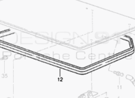 Rear bootlid seal. Porsche 968 Cabrio - 94150435110