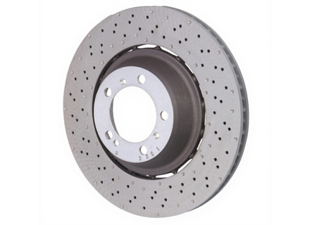 Remschijf achter, lichtgewicht, geboord en geperforeerd, 380 x 30 mm. Porsche 991 Turbo - 99135240700, 99135240800, 99135240803, 99135240703 - PRL49917, PRR49918