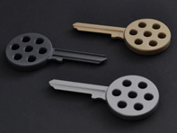 Blank key 917 style. Porsche 911 SWB - 90172231400, 90172231409, 64461390102, 64461390110