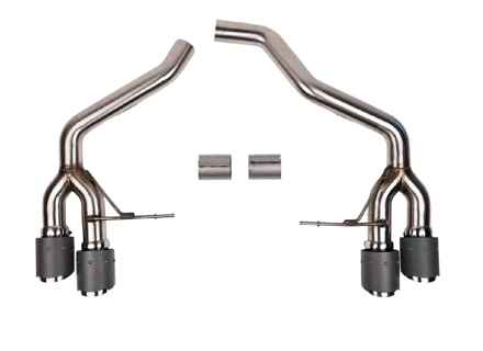 Rear Sports Exhaust Resonated. Porsche 95B.2 / 95B.3 Macan 2.0ltr - 95B253611JY, 95B253601MY, PAC253611, 95B253612DY, 95B253601CY, 95B253601JY, 95B253600BY, 95B253600JY - FS.POR.19MCN2L.RMBPB, FS.POR.19MCN2L.RMBPCF, FS.POR.19MCN2L.RMBPP, FS.POR.19MCN2L.RMBPTI