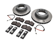 Front Brake pads and brake disc package. Porsche 944 Turbo S M758 - 92835104361, 92835104461, 99335193905, 94461236502, 95135108904, 92835104361SEB, 92835104461SEB, 99335193905BRE