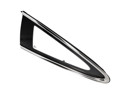 Rear Side Window Glass, Aluminum Look. Porsche 992 GT3 / RS / ST 2021>> - 99284529, 992845297AA, 992845298AA, 992845297AAV09, 992845298AAV09