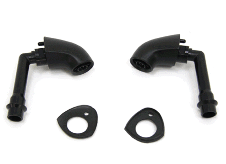 Headlamp washer jet kit with gaskets. Long stem. Porsche 1974-79 - 91162880800, 91162880700, 91162808601, 91162808502, 91162808600, 91162808500