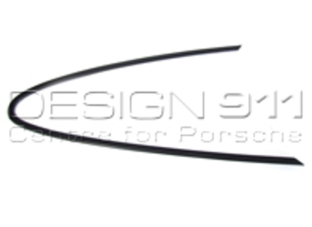 Rear 1/4 Glass Moulding Metal Black. Porsche 911 - 9115434190270K, 9115434200270K