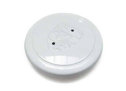 Wheel Cap 'Fuchs' in Grand Prix White - embossed crest for Porsche