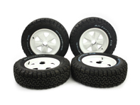 Safari 16' white wheel and tyre set for 911 78-89 Safari 16' white wheel and tyre set for 911 78-89