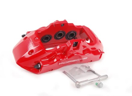 Brake caliper, FRONT. Porsche Cayenne 955 Turbo / Turbo S - 95535142161, 95535142261