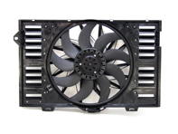 Water radiator air duct with fan. Porsche 970 Panamera - 97010606106, 97010606105, 97010606104, 97010606103