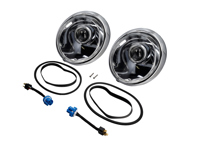 Kit conversione faro LED LHD con riflettore cromato e lenti trasparenti. Porsche 911/964 - 91163102400, 91163111300, 90163110100 - EL13 CR.RCL.BLK, EL13 CR.RCL.CR, EL13 CR.RCL.PR