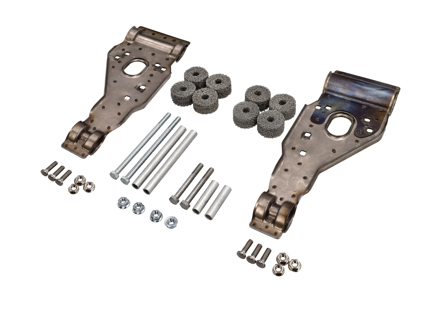 Exhaust support brackets in Titanium (with accessories) for Porsche 996 / 997 - 99611122702, 99611122802, 99611122703, 99611122803, 99611122700, 99611122701, 99611122800, 99611122801, 99611123702, 99611123802, 99611123703, 99611123803, 99611123704, 99611123804, 99711122930, 99611123000, 90037810501, 90037818301, 99611123100, 90038000501