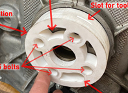 Rear main oil seal fitting tool for Porsche Boxster and 911 M96/M97 - 0PB105249/2, 99911349040, 99710121201, 0PB105249, 0PB105249/1