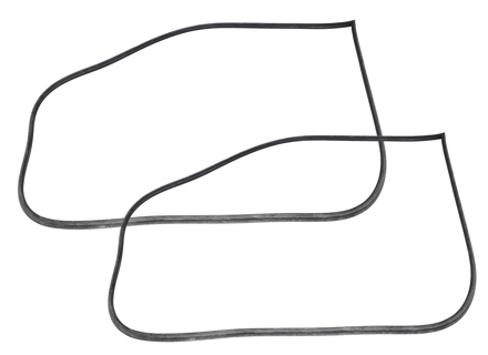 Rubber door seal, SET OF 2. Porsche 912 / 911 / 964 Coupe - 91153109503, 91153109502, 91153109501, 91153109500, 96453109600, 96453109500 - URO-004175