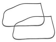 Rubber door seal, SET OF 2. Porsche 912 / 911 / 964 Coupe - 91153109503, 91153109502, 91153109501, 91153109500, 96453109600, 96453109500 - URO-004175